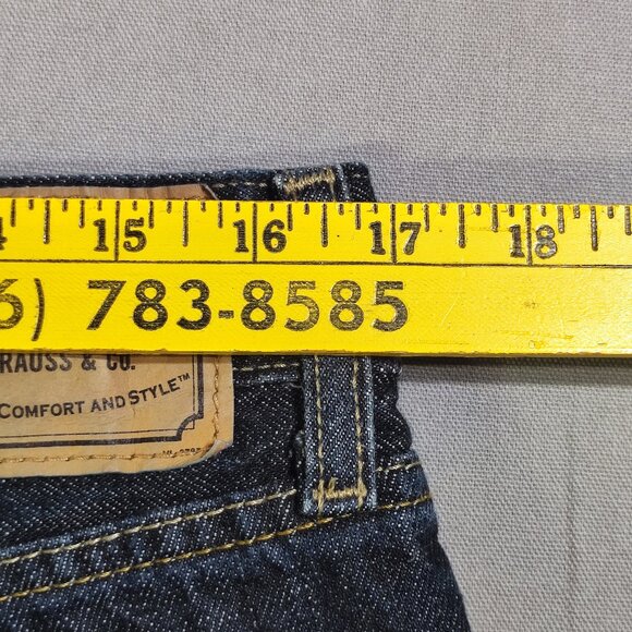 Signature by Levi Strauss jeans Bootcut men's size 34x30 dark washed blue - Picture 8 of 10